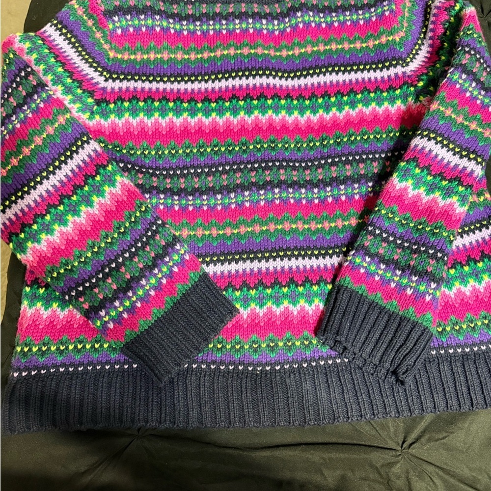 Talbots mock neck sweater jacket - Picture 7 of 9